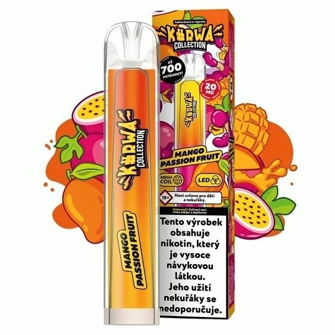 Kurwa Collection Mango Passion Fruit 20 mg 700 potáhnutí 1 ks