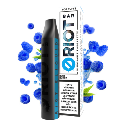 Riot Bar Blue Burst 10 mg 600 potáhnutí 1 ks