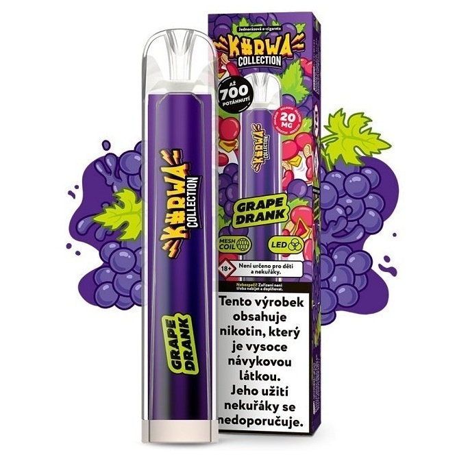 Kurwa Collection Grape Drank 20 mg 700 potáhnutí 1 ks