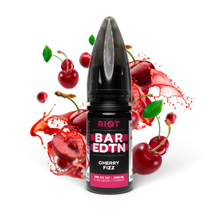 E-liquid Riot BAR EDTN Salt 10ml / 5mg: Cherry Fizz (Třešňová směs)