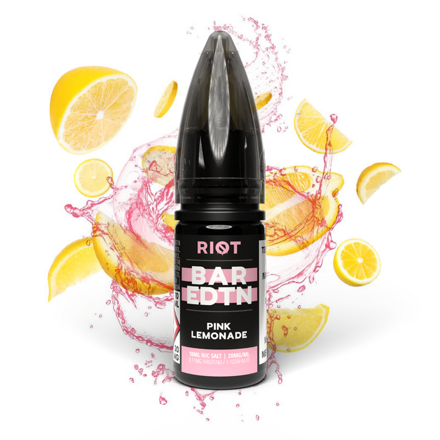 E-liquid Riot BAR EDTN Salt 10ml / 5mg: Pink Lemonade (Růžová limonáda)