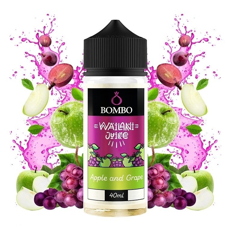 Bombo Shake & Vape Wailani Juice - Apple and Grape 40ml Jablko, Hroznové víno