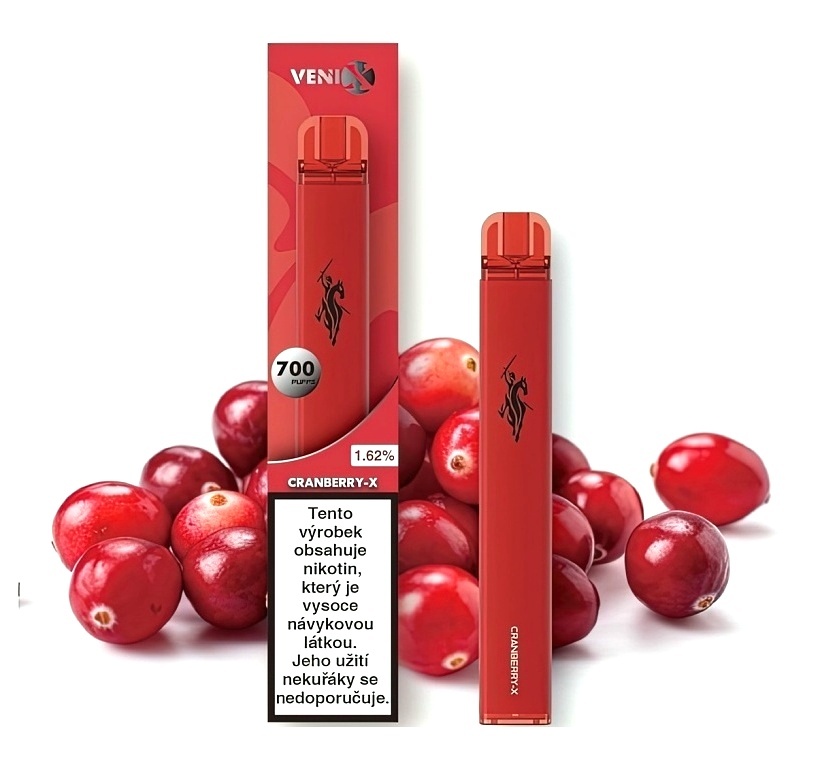Venix Cranberry-X (brusinka) 18 mg 700 potáhnutí 1 ks