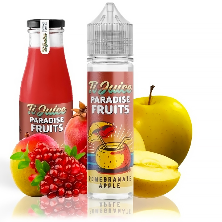 TI Juice Paradise Fruits Pomegranate Apple Shake & Vape 12ml Jablko, Med, Granátové jablko