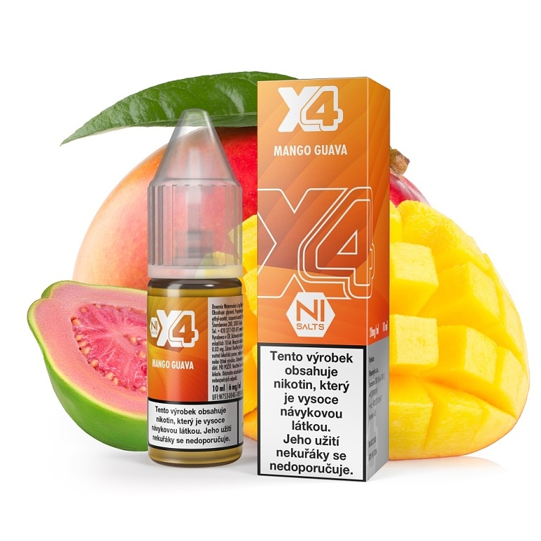 X4 Bar Juice Mango Guava 10 ml 10 mg