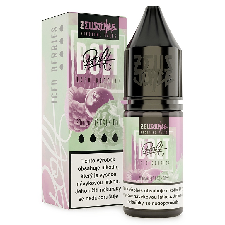 Zeus Juice BOLT Salt Iced Berries 20mg 10ml 1 ks