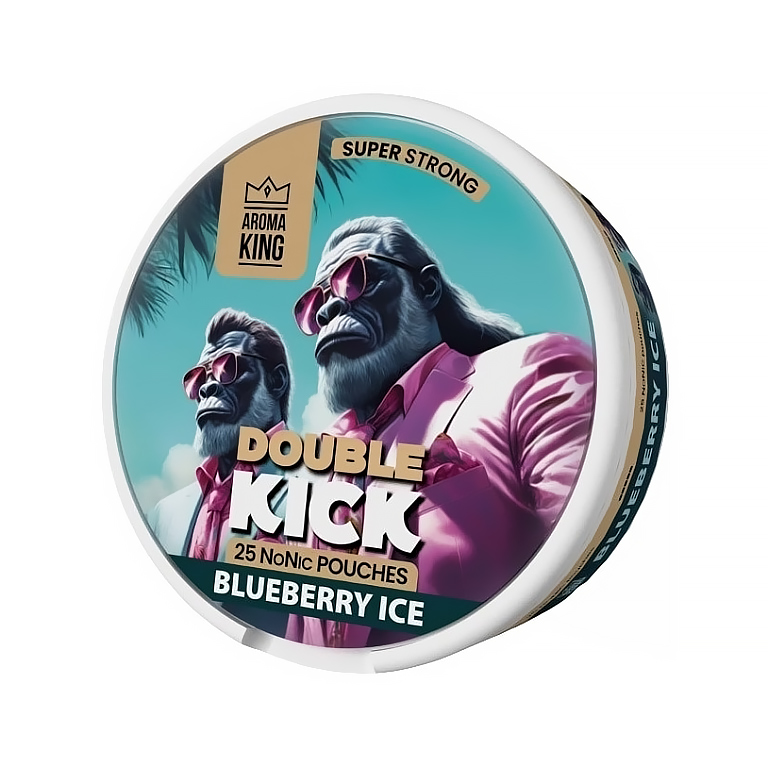Aroma King Blueberry Ice - NoNikotinové sáčky Obsah NoNic: Double Kick (10 mg/g)