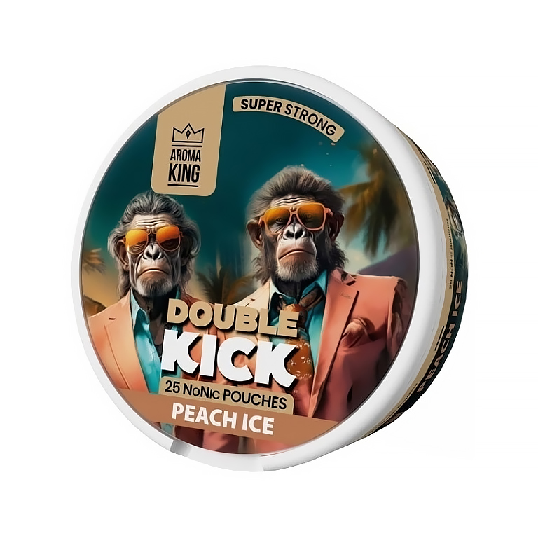 Aroma King Peach Ice - NoNikotinové sáčky Obsah NoNic: Double Kick (10 mg/g)