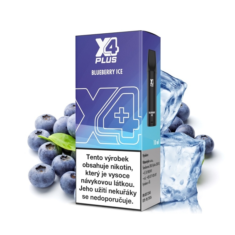 X4 Plus Pod cartridge Blueberry Ice 2ml 20 mg 1ks
