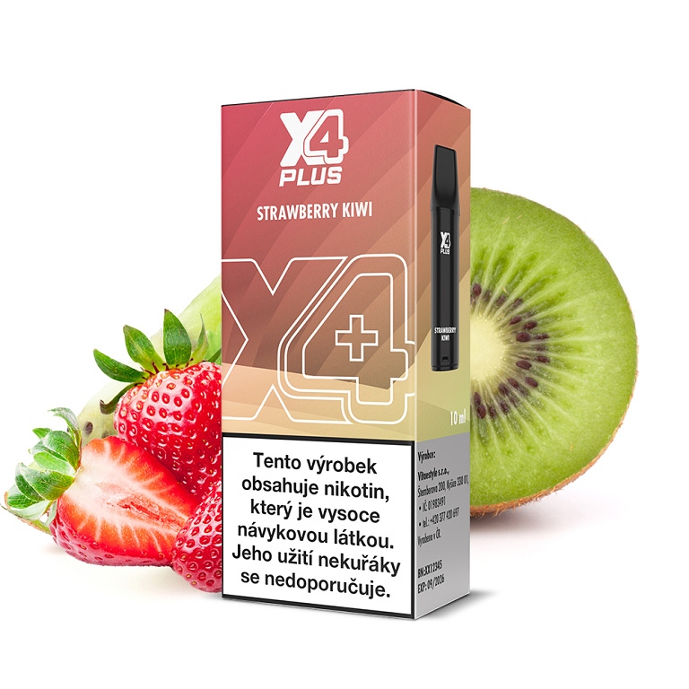 X4 Plus Pod cartridge Strawberry Kiwi 2 ml 20 mg 1ks