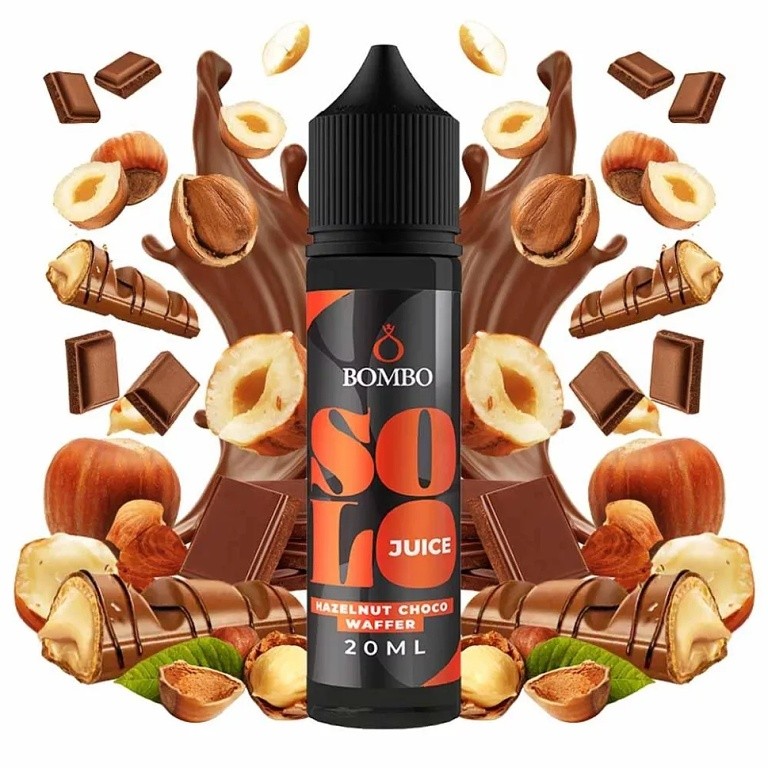 Bombo Solo Juice Hazelnut Choco Waffer S & V 20 ml