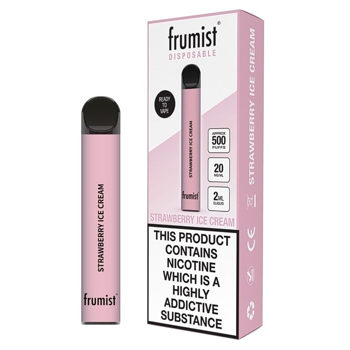 Frumist Disposable Strawberry Ice Cream 20mg 500 potahnutí 1 ks