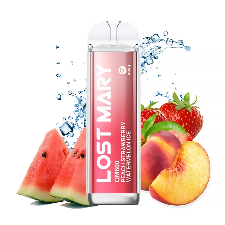Lost Mary QM600 Peach Strawberry Watermelon Ice 20 mg 600 potáhnutí 1 ks
