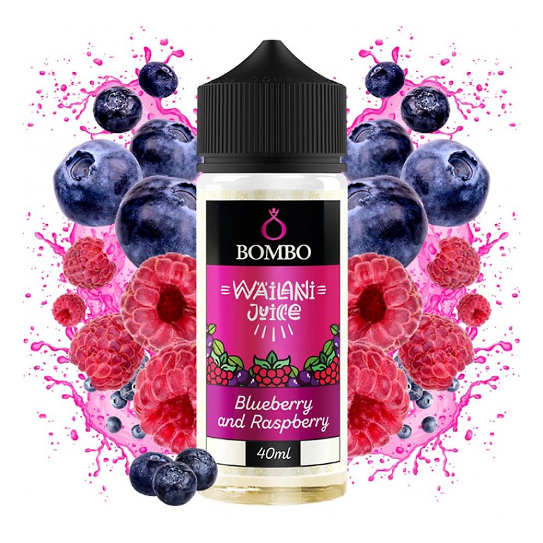 Bombo - Wailani Juice Shake & Vape - Blueberry and Raspberry 40ml