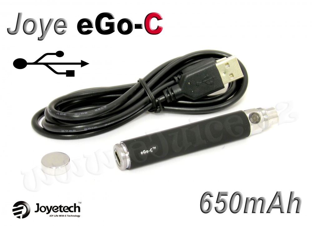 Baterie Joyetech eGo-C / USB passthrough (650mAh) (Černá) - VÝPRODEJ.