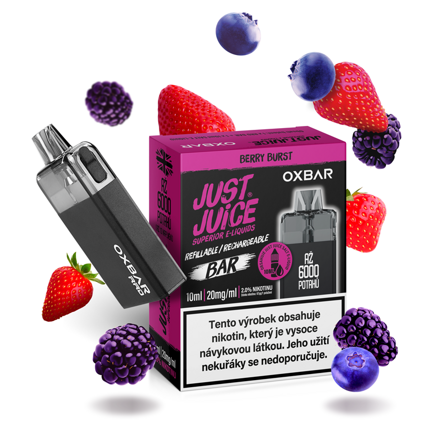 Elektronická cigareta: Just Juice OXBAR RRD (Berry Burst) - VÝPRODEJ.