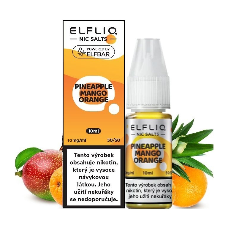 Elf Bar Elfliq Salt Pineapple Mango Orange 10 ml 10 mg