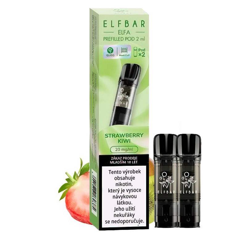 Elf Bar ELFA cartridge 2Pack Strawberry Kiwi 20 mg