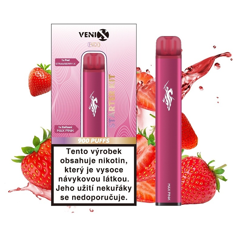 Venix MAX Pink Starter Kit - Pink Strawberry X - 20mg