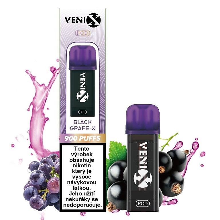 Venix Max Pod - Black Grape-X - 20mg