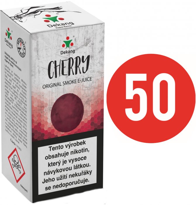 Liquid Dekang Fifty Cherry 10ml - 3mg (Třešeň)