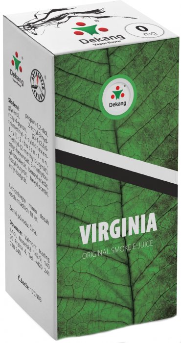 Liquid Dekang Virginia 10ml - 0mg (virginia tabák)