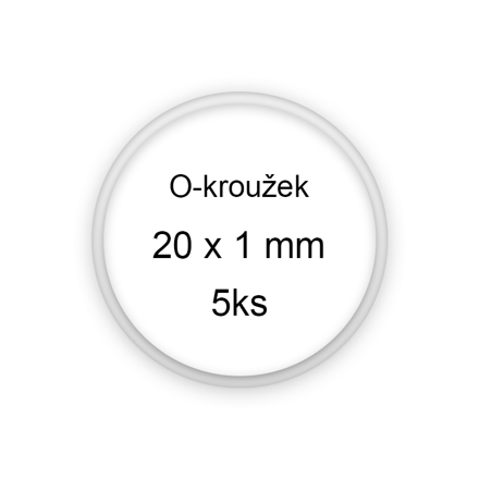 Microcig Sada O-kroužků / těsnění 20x1 mm (5ks)
