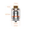 Clearomizér GeekVape Ammit RTA Dual Coil V2 3ml (Stříbrný)