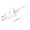 Nabíječka Hoco C81 Asombroso Micro USB (5V / 2,1A) (Bílá)