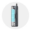 Elektronická cigareta: Aspire Vilter Pro Pod Kit (420mAh + 1600mAh) (Gunmetal & Brown)
