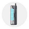 Elektronická cigareta: Aspire Vilter Pro Pod Kit (420mAh + 1600mAh) (Space Grey & Red)