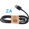 Univerzální USB-MICRO USB kabel 2A Black (2000mA)