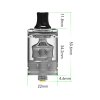 Wotofo COG MTL RTA clearomizér Černá 3ml