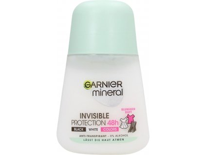 garnier mineral roll on invisible protection black white colors 50 ml 342040 de