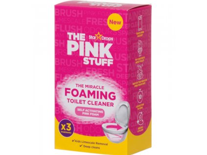 The Pink Stuff zázračný čistící pěnivý prášek na toalety 3ks