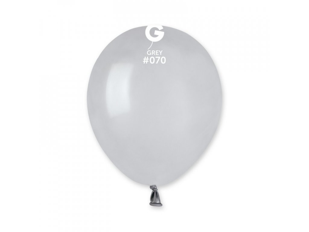 Latexový dekorační balónek 13cm, 070 šedý
