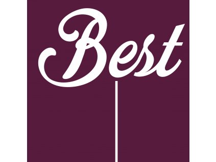 Dekorace na dort, Best, bílá