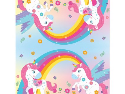 Papírové ubrousky, Rainbow Unicorn 20ks