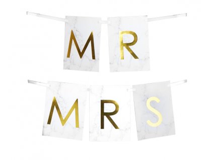Svatební baner Mr & Mrs