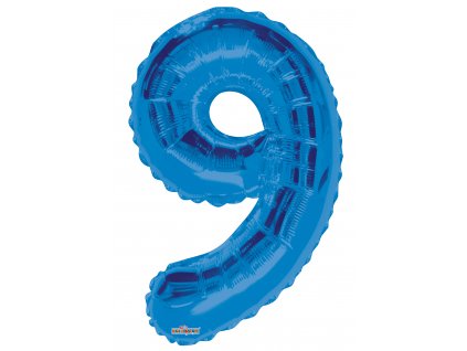 Fóliové číslice 87cm, modrá 9