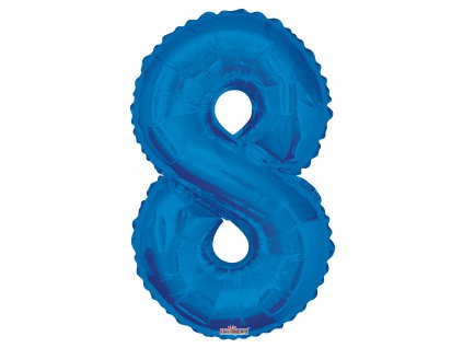 Fóliové číslice 87cm, modrá 8