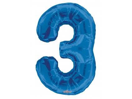 Fóliové číslice 87cm, modrá 3