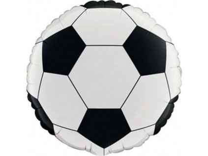 Fóliový balónek kruh 45cm, fotbalový míč
