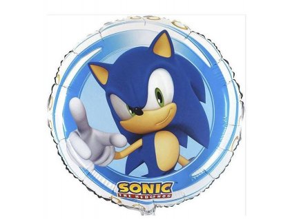 Fóliový balónek kruh 46cm, Sonic