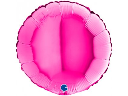Fóliový balónek kruh 46cm, magenta