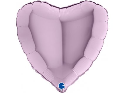 Fóliový balónek 46cm srdce liliové