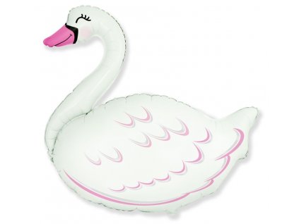 Fóliový balónek 80cm, Labuť