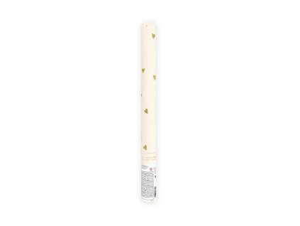 38580 2 hazeci konfety v tube srdicka zlata a bila 35 cm