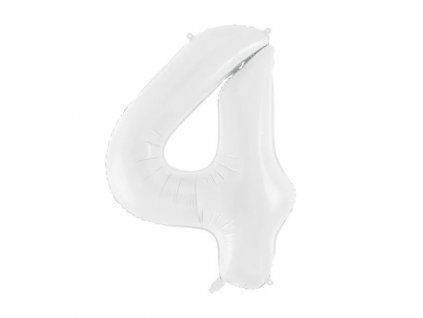 Fóliové číslice 86cm, bílá 4