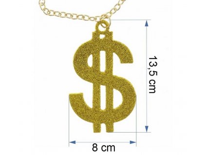 Přívěšek na krk, dolar